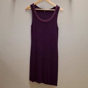 Adrienne Vittadini Medium sleeveless midi sweater dress